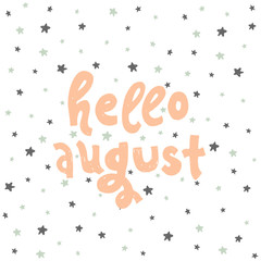 hello august lettering