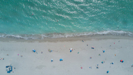 Beach drone Top down