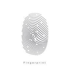 Digital fingerprint. Vector illustration