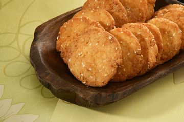 Wheat Flour Sweet Mathri or Atta ki Meethi Mathri