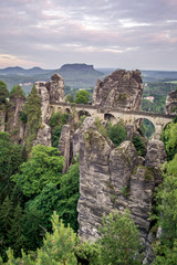 Fototapeta na wymiar Basteibrücke Sächsische Schweiz