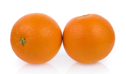 fresh orange isolated on white background