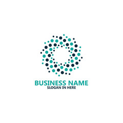 Beautiful Halftone Logo Template Design