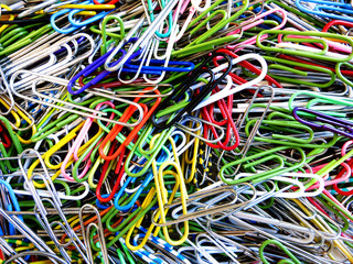 Paperclips in a Pile for Office Use