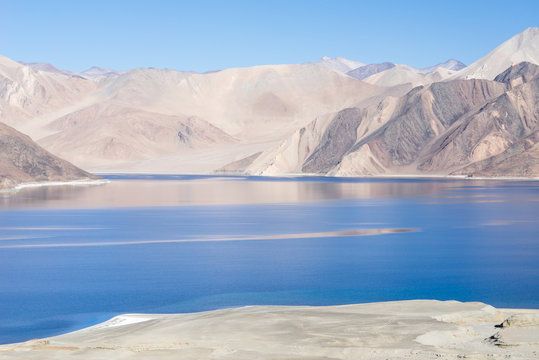 Pangong Tso in sunshine day