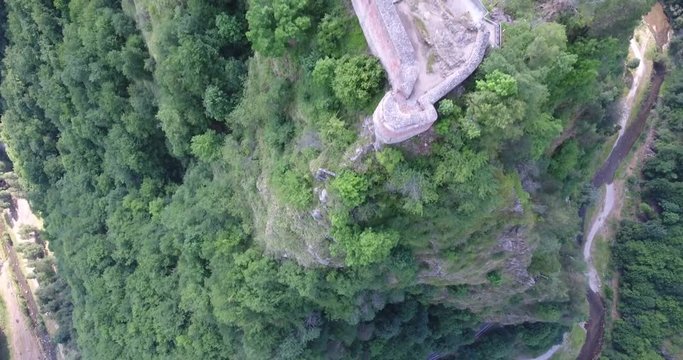 Fortress Poenari. Aerial View