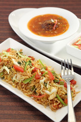 Vegetable Manchurian and Fried Rice