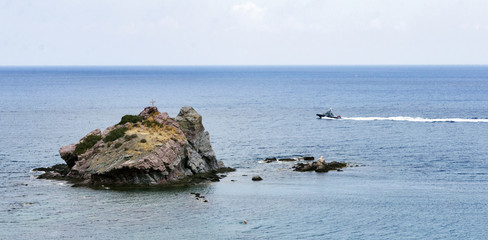 Beach near Aphrodite bath in Polis, Cyprus