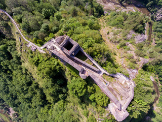 Top down view of Fortress Poenari