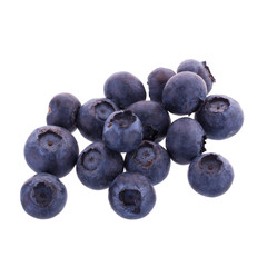 Many juicy and fresh blueberries isolated on white background. Blueberries close-up. Blueberry antioxidant