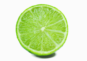 Lime in the cut close up