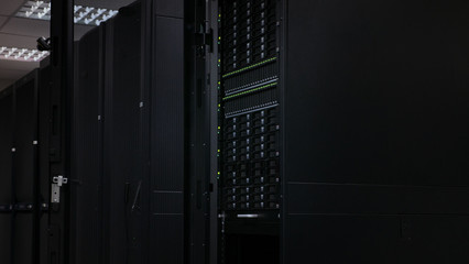 Server and disk storage in dark data center