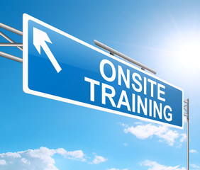 Obraz premium Onsite training concept.