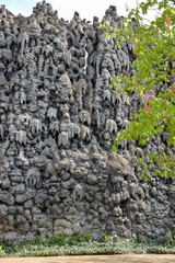 Dripstone Wall in the Wallenstein Garden in Prague, Czech Republic