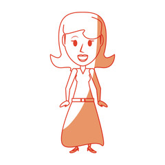 Retro woman cartoon