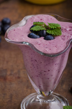 Berries milkshake smoothie