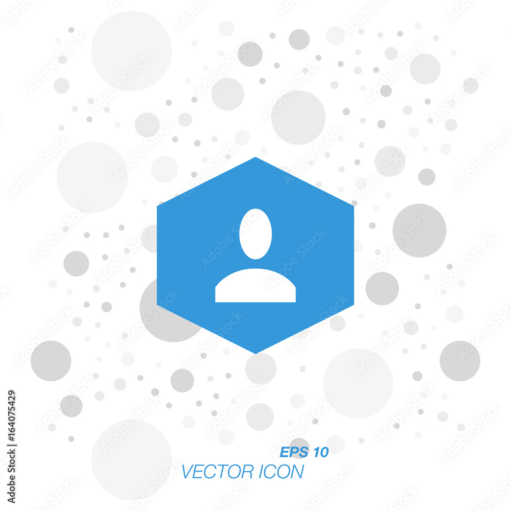 Poster avatar icon in flat style isolated on white background. symbol for your web design and logo. vector 