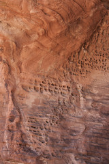 Beautiful red rocks in the desert of Valley of Fire, Nevada, USA.