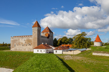 A summer view of Kuressaare castle, Saaremaa island, Estonia