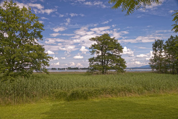 Leisure, sport and recreation on beautiful Lake Chiemsee in Bavaria – Germany