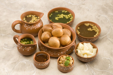 Panipuri or Gol Gappa or Chaat © aakriti