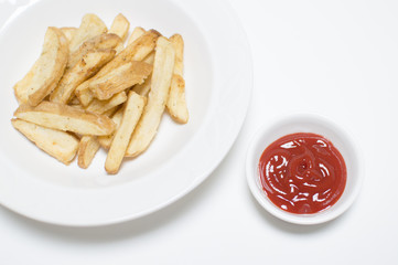 감자튀김과 케첩