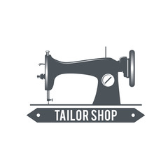 vector logo for tailor shop 