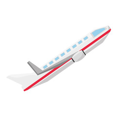 Airplane jet isolated