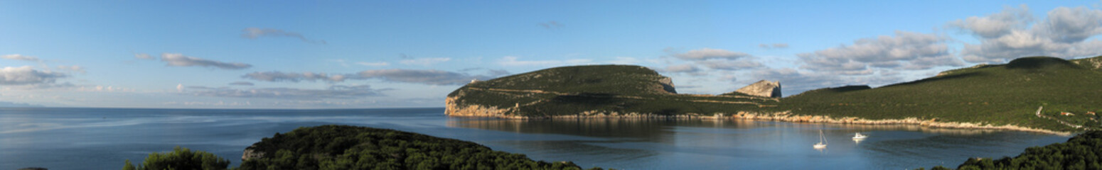 Fototapeta na wymiar Alghero (Italy). Capo Caccia Bay