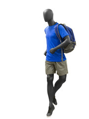 Running male mannequin