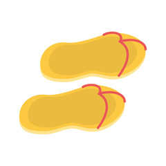 Flip flops isolated