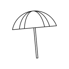 Beach umbrella isolated