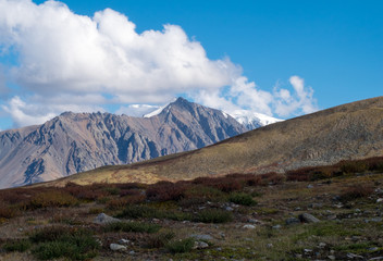 Fototapeta na wymiar Mountain landscape in the Republic of Altai.