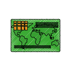 Credit card isolated
