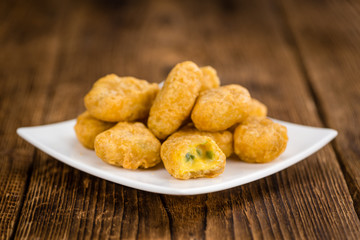 Portion of Chili Cheese Nuggets