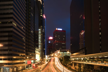 Obraz premium Hong Kong Central at night