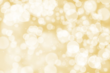 Abstract illustration bokeh light on golden background