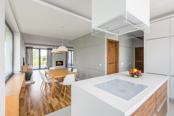 Kitchen and dining room