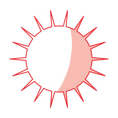 Sun symbol isolated