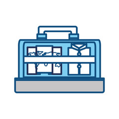 Vintage travel suitcase