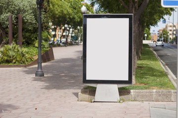 Blank billboard mock up