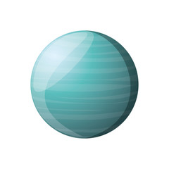 Neptune planet isolated