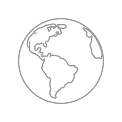 Earth planet isolated