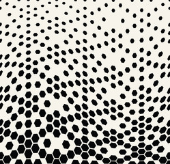 hexagon halftone gradient geometric deco pattern background