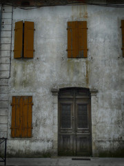 Door in French Old Traditional Building