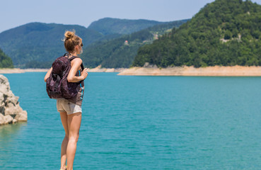 girl exploring nature