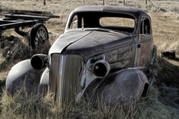 Abandoned car in Bodie