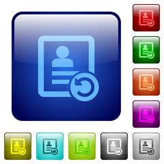 Undo contact changes color square buttons