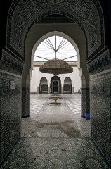Moroccan architecture, with colorful typical tiles