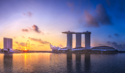 Obraz premium Singapore skyline background
